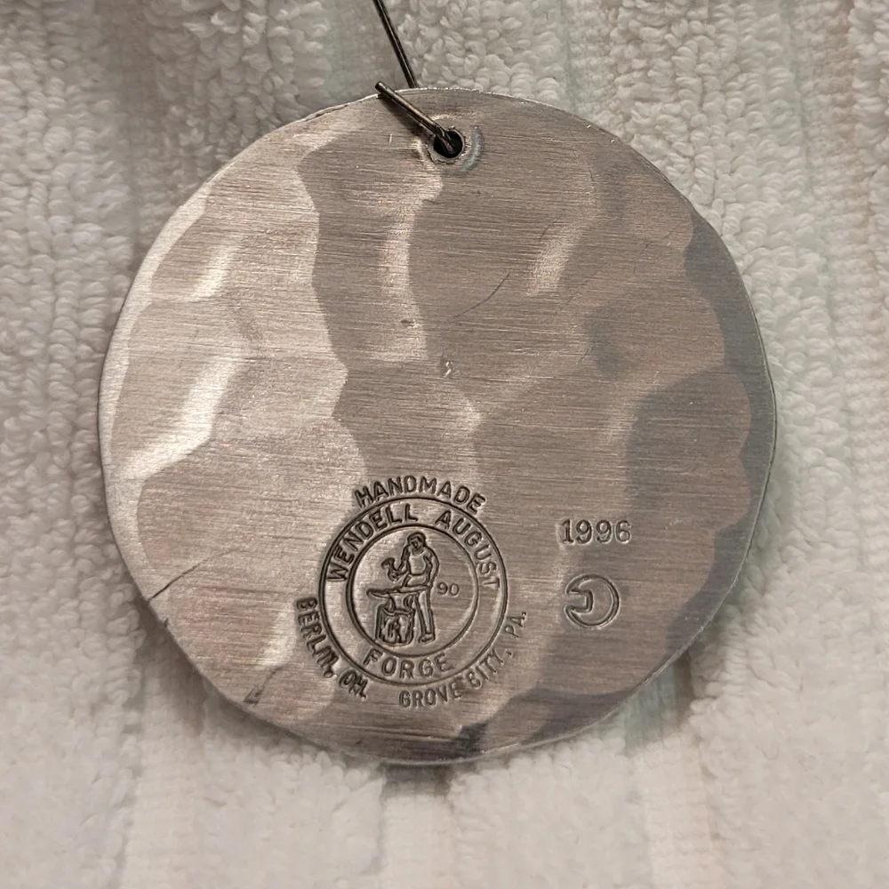 Christmas Ornament Angel by Wendell August Forge Handmade